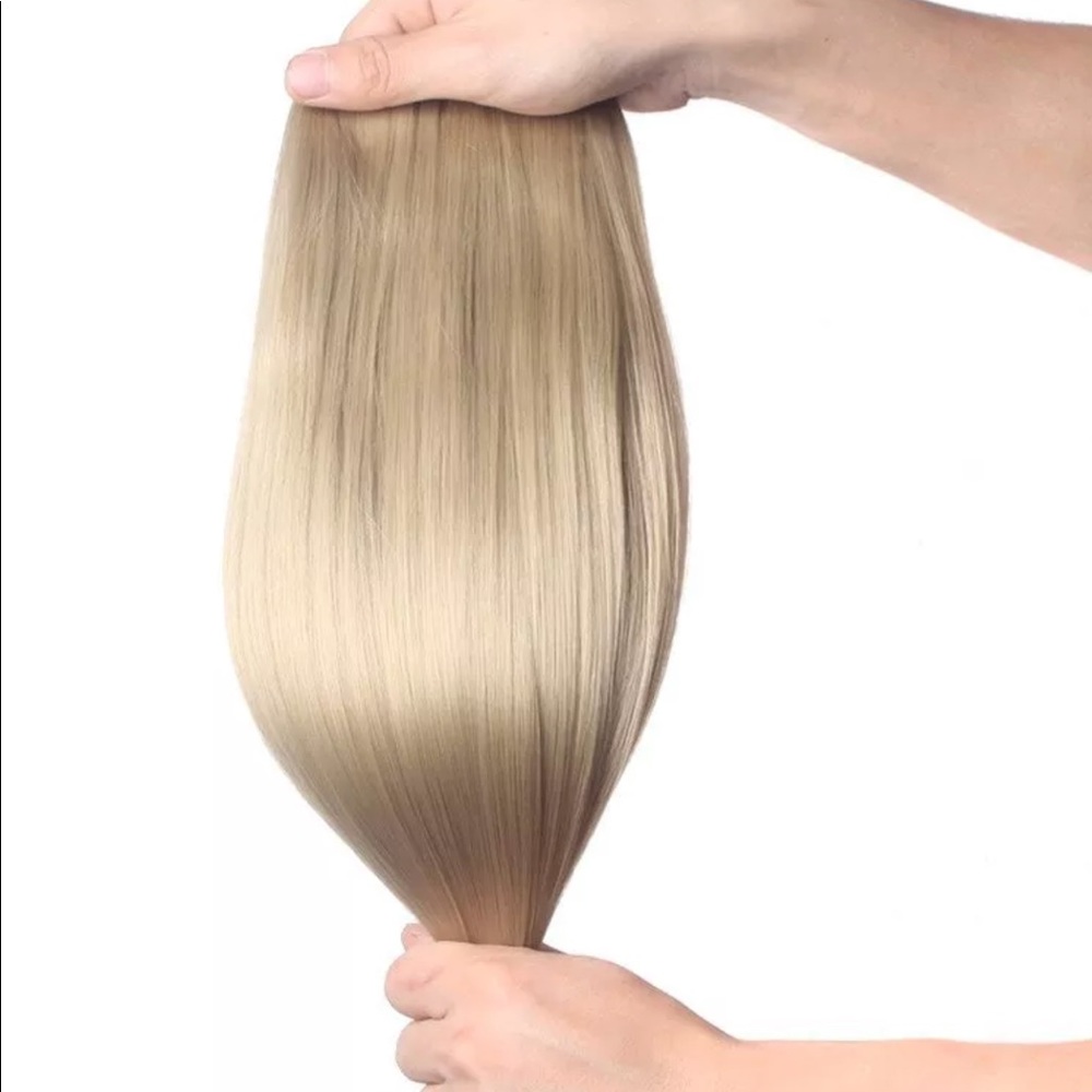 18” Natural Ash Blonde 100% Human Hair Halo